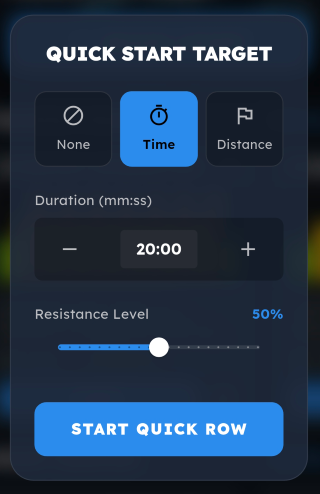 Quick Start dialog
