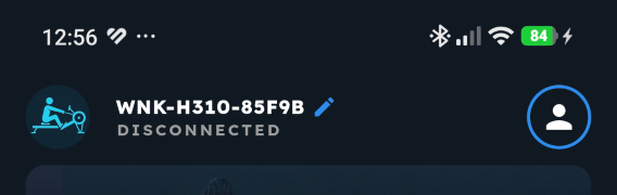 Rower disconnected status